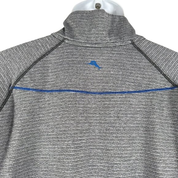 Tommy Bahama Island Zone Pullover Shirt Top‎ Mens XL Gray 1/2 Zip TP-3240 - Picture 5 of 9